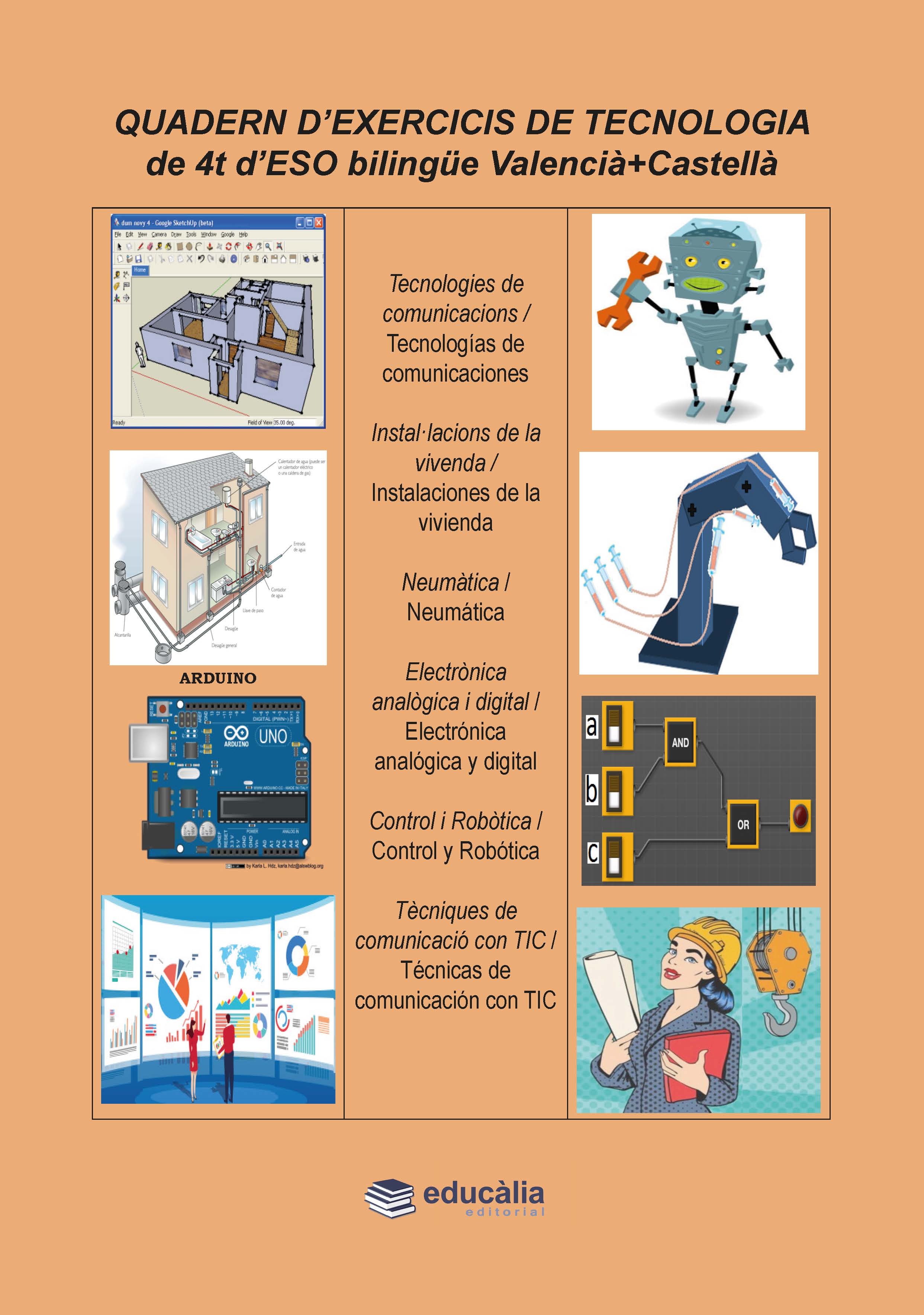 Quadern d’exercicis de Tecnologia de 4t d’ESO bilingüe Valencià+Castellà